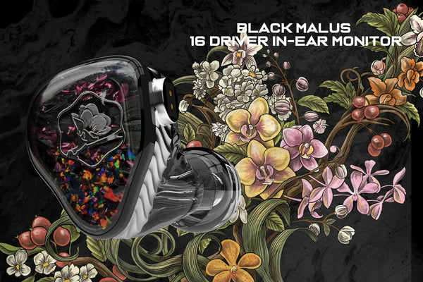 Black Malus 16 Driver Universal In-Ear Monitor