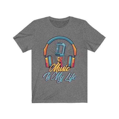 Headphone and Mic Music is my Life Short Sleeve - Null Audio